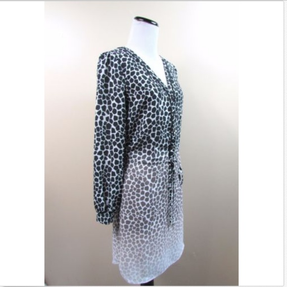 Banana Republic Animal Print Giraffe Shirt Dress - Picture 4 of 7